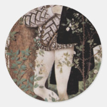 Portrait Of A Young Man With Roses Oval By Nichola Stickers