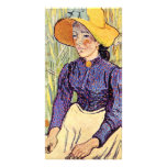 Portrait of a young peasant girl by van Gogh photo cards