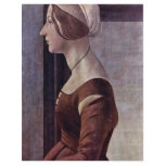 Portrait Of A Young Woman By Botticelli Sandro flyers