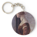 Portrait Of A Young Woman By Botticelli Sandro keychains