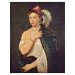 Portrait Of A Young Woman With Feather Hat flyers
