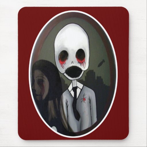 portrait of a zombie mousepads
