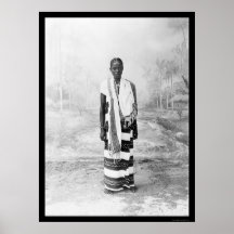 Portrait of African Woman 1900 Print