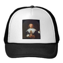Portrait of Agatha Bas by Rembrandt Mesh Hat