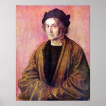 Portrait of Albrecht Durer the Elder by Durer Print