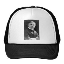 Portrait of American Magician Harry Houdini Mesh Hat