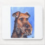 portrait of an Airdale Mouse Pad