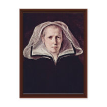 Portrait Of An Elderly Woman By Reni Guido Postcard