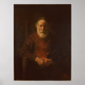 Portrait of an Old Man in Red posters