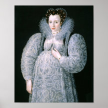 Portrait of an Unknown Lady, c.1595 Poster