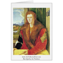 Portrait Of An Unknown Red Schaube Card