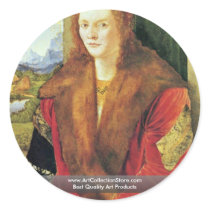 Portrait Of An Unknown Red Schaube Sticker
