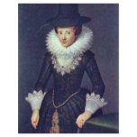 Portrait Of Anna Bouda Courten (1599-1622). flyers