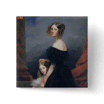 Portrait of Anne-Louise Alix de Montmorency Pinback Buttons