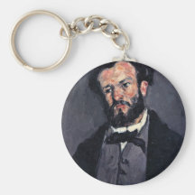 Portrait Of Antony Valabrègue By Paul Cézanne Key Chain