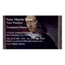 Portrait Of Arnauld D'Andilly By Champaigne Business Card Template