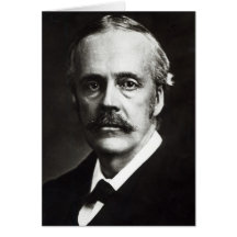 Portrait of Arthur James Balfour Greeting Card