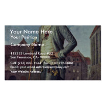 Portrait Of Baron Rohrscheidt By Wilck Johann Carl Business Card Template