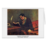 Portrait Of Baudelaire By Courbet Gustave cards