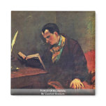 Portrait Of Baudelaire By Courbet Gustave magnets