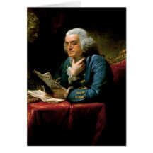 Portrait of Benjamin Franklin Card