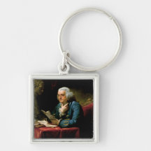 Portrait of Benjamin Franklin Key Chains