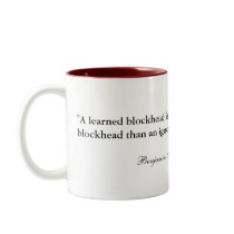 Portrait of Benjamin Franklin with Quote Mug