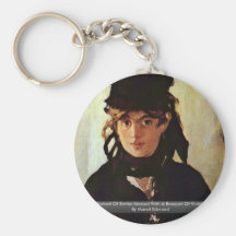 Portrait Of Berthe Morisot Key Chain