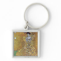 Portrait of Block-Bauer 2 by Gustav Klimt Key Chain