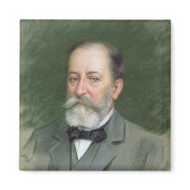 Portrait of Camille Saint-Saens  1903 Fridge Magnets