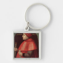 Portrait of Cardinal Thomas Wolsey Keychain