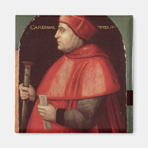 Portrait of Cardinal Thomas Wolsey Refrigerator Magnets
