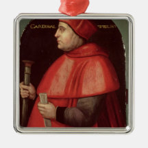 Portrait of Cardinal Thomas Wolsey Christmas Tree Ornaments