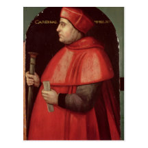 Portrait of Cardinal Thomas Wolsey Postcard