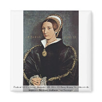 Portrait Of Catarina Howard 5Th Wife Of King Henry Fridge Magnets