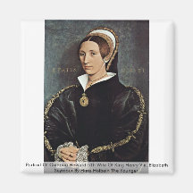 Portrait Of Catarina Howard 5Th Wife Of King Henry Fridge Magnets