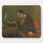 Portrait of Charles Baudelaire  1847 mousepads