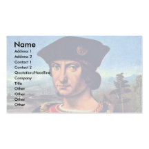 Portrait Of Charles D'Amboise By Andrea Solario Business Cards