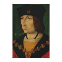 Portrait of Charles VIII  King of France canvas prints