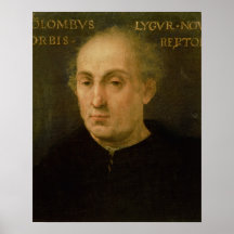 Portrait of Christopher Columbus Posters