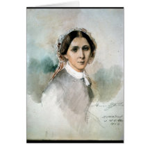 Portrait of Clara Schumann  1853 Cards