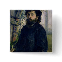 Portrait of Claude Monet  1875 Pinback Button