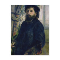 Portrait of Claude Monet  1875 Postcard