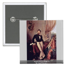 Portrait Of Count Baglioni By Hayez Francesco Pinback Buttons