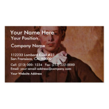 Portrait Of Count Hans Haubold Von Einsiedel By Ra Business Card Template