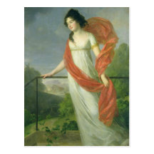 Portrait of Countess Theresia Fries , 1801 Postcard