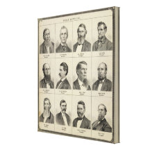 Portrait of Early Settler Bottineau, Minnesota Stretched Canvas Prints