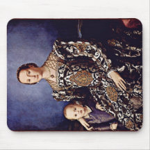 Portrait Of Eleonora Di Toledo  By Bronzino Angelo Mousepad
