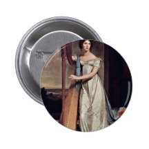 Portrait Of Eliza Ridgely (The Lady With The Harp) Pin