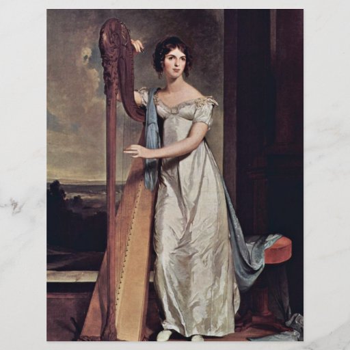 Portrait Of Eliza Ridgely (The Lady With The Harp) Flyer